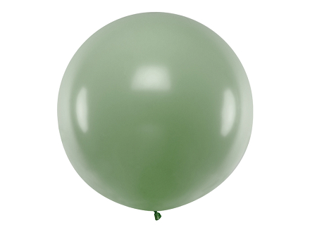Balon okrągły 1 m, Pastel Rosemary Green
