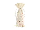 Wine cotton bag - Cheers, rose gold, 15.5x36cm (1 pkt / 5 pc.)